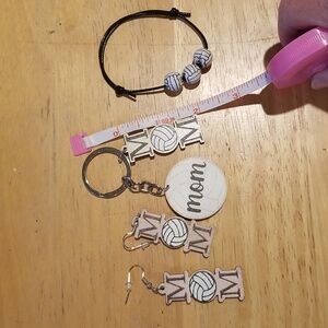 Volleyball mom jewelry set